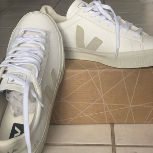 Veja Campo Chromefree Leather White Narutal *NEW*